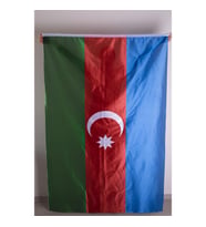 Azerbaycan Bayrağı Raşel Kumaş Dijital Baskı (Çok Renkli)