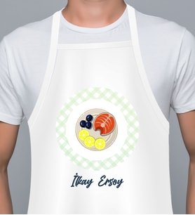 Kişiye Özel En İyi Chef- Aşçı Mutfak Önlüğü MO115E