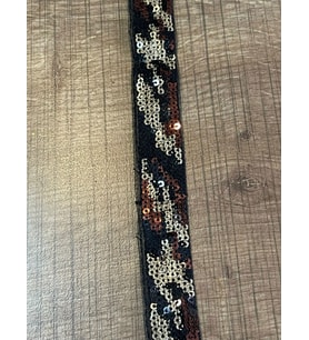 PUL PEYETLİ LEOPAR ŞERİT GÜPÜR APLİKE EN 2 CM 81 METRE)