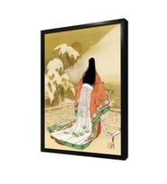 Japon Kadın Çerçeveli Mdf Tablo