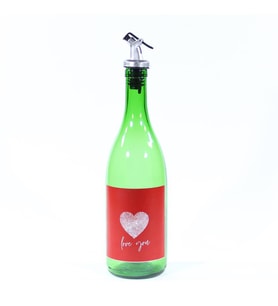 Sevgililer Günü Konseptli Sosluk Yeşil 750 ml (Akıtıcılı) Love You