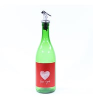 Sevgililer Günü Konseptli Sosluk Yeşil 750 ml (Akıtıcılı) Love You
