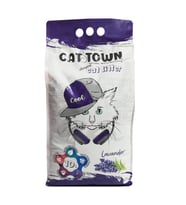 Cat Town Topaklaşan Kedi Kumu Lavanta İnce Taneli 10 Lt (Beyaz)