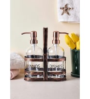 Rame Sıvı Sabunluk Seti - 2x500 ML Yuvarlak (Beyaz)