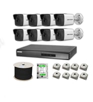 Hikvision 2mp Mikrofonlu 8 Kameralı 2TB Disk Tak Çalıştır Hazır IP Kamera Seti