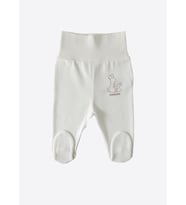 Organik New Basic Patikli Pantolon Ekru