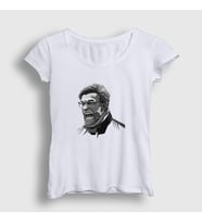 Presmono Kadın Beyaz Shout Soccer Futbol Jürgen Klopp T-Shirt 339199tt