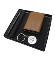 Signator D324 İsme Özel Set - Deri Kartlık + Anahtarlık  + Kalem Seti  İsme Özel Hediyelik Set (Karışık)