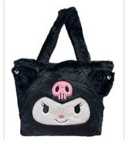 Sanrio Kuromi Peluş Kol Çantası Siyah