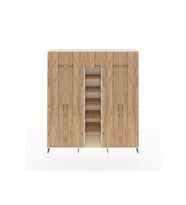 Hyperion Dolap 12 Raflı 9 Kapaklı 2 Askılı 220x44x243 Aytaşı-Çam/Çam