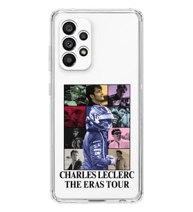 Samsung Galaxy A33 Uyumlu Charles Leclerc Tasarımlı Şeffaf Telefon Kılıfı