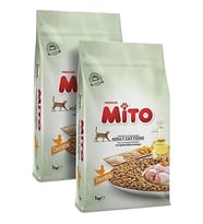 Mito Mix Adult Cat Tavuklu ve Balıklı Renkli Taneli Yetişkin Kedi Maması 1 kg 2x Adet