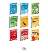 Lgs 8. Sınıf Matematik Fen Türkçe Inkılap ve Paragraf Atölyem - Defterim 9lu Set + Telefon Standı