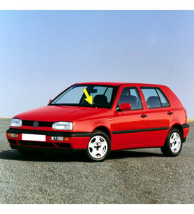VW Golf 3 1992-1998 Ön Sol Sürücü Taraf Silecek Kolu 1H1955409C (Siyah)