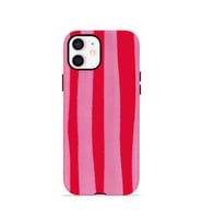 iPhone 12 Vorian Çift Katmanlı MagSafe Kılıf Raspberry Bold Stripe