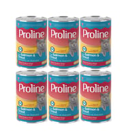 Proline Somonlu ve Alabalıklı Yetişkin Kedi Konservesi 400 Gr*6 Adet (Kahverengi)