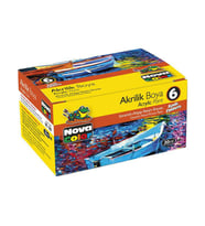 Nova Color Akrilik Boya 6 Renk x 30 ml. Şişe 