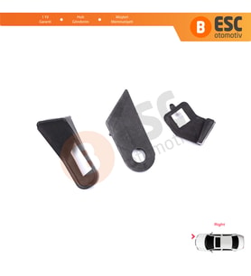 Fiat Abarth Grande Punto MK3 199 2005-2013 89101373DX İçin Sağ Ön Far Ayak Tamir Seti