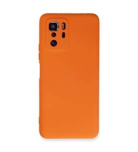 Xiaomi Poco X3 Gt Kılıf Nano İçi Kadife Silikon - Turuncu
