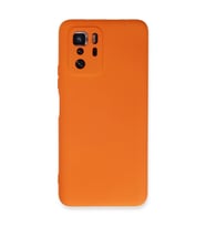 Xiaomi Poco X3 Gt Kılıf Nano İçi Kadife Silikon - Turuncu