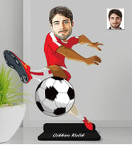 Kişiye Özel Futbolcu Erkek Ahşap Biblo-3