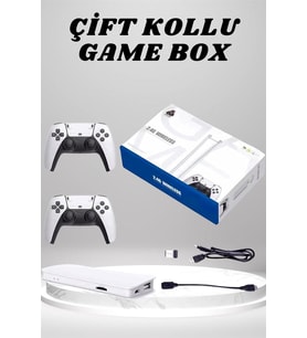 4K 3D HD Görüntü Kaliteli Kablosuz Çift Kollu 20.000 Oyunlu Retro Oyun Konsolu TV Box