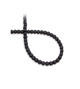 Hematit Taşı Küp Kesim Mat Siyah 6x6mm Doğal Taş Dizi