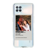 Oppo Reno 4 Lite Uyumlu Spider Man Minimalist Poster Desenli Şeffaf Telefon Kılıfı