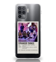 Oppo Reno 5 Lite Uyumlu Stranger Things Minimalist Poster Desenli Şeffaf Telefon Kılıfı