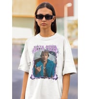 Justin Bieber Baskılı Unisex Oversize Şarkıcı Tişört