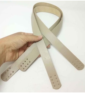 Angel Çanta Aksesuar Krem Renk Gerçek Deri 70X2.3 Cm Çift Sap