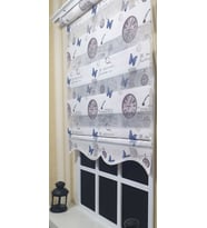 Pliseli Zebra Stor Perde Baskılı Etek Dilimli ST 030 (Beyaz)
