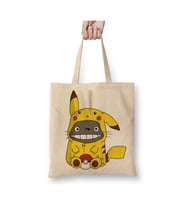 Pokemon Go Pikachu Raichu Totoro Miyazaki Beyaz Bez Çanta Uzun Saplı Alışveriş Çantası Plaj Çantası