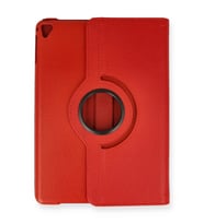 ERTAN iPad 9.7 (2018) Kılıf 360 Tablet Deri Kılıf - Kırmızı