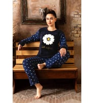 Sude Kadın Kışlık Genç Welsoft Pijama Takımı K 200/606 - 1 Adet (Lacivert)