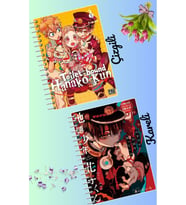 Toilet bound hanako kun defter seti 2 adet A4 boyutu 21*30 çizgili + kareli 60 syf