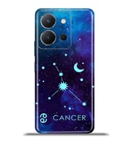 Vivo Y36 Kapak HD Renkli Dizayn Silikon Kılıf - Yengeç Burcu