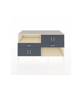 Kronos Konsol 3 Raflı 2 Çekmeceli 4 Kapaklı 176x59x99 Aytaşı-Antrasit