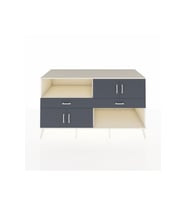 Kronos Konsol 3 Raflı 2 Çekmeceli 4 Kapaklı 176x59x99 Aytaşı-Antrasit