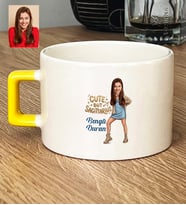 Kişiye Özel Karikatürlü Cute But Sagittarius Yay Burcu Lüks Fincan Doğum Günü Hediyesi