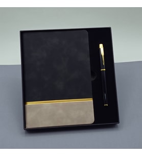 Defter Ve Kalem Kutulu Siyah Set