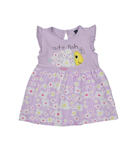Miniworld Sevimli Balık Kız Bebek Elbise Lila Renk 215987