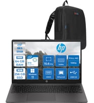 Hp 250 G10 Intel Core I5 1334U 64GB 256GB SSD Intel® Iris® Xᵉ Grafik Windows 11 Home 15.6" Taşınabilir Bilgisayar B2NC5ESH31 + Zetta Çanta