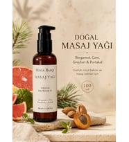 Bergamot Aromaterapi Masaj Yağı 100 ml Çam, Greyfurt ve Portakal
