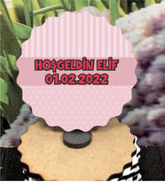 Ahşap Magnet - Doğum Günü-Bebek- Yeni Doğan-3
