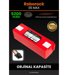 Roborock S5 Max 5200mAh Robot Süpürge Bataryası - Koruma Katmanlı Batarya Teknolojisi