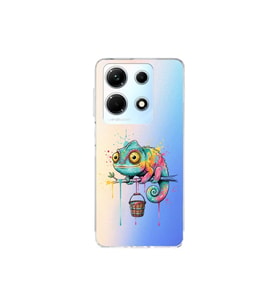 Infinix Note 30 ile Uyumlu Splash Bukalemun Tasarımlı Şeffaf Silikon Kılıf
