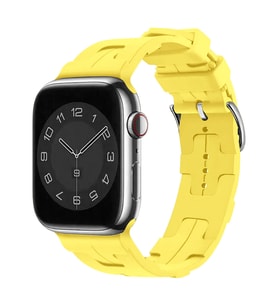 Apple Watch 44/45/46/49mm Kordon Silikon KatKat Kordon 92 2/3/4/5/6/se/7/8/9/10/ (Sarı)