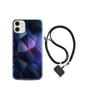 Apple Iphone 13 Mini Kılıf Resimli Desenli Silikon Boyun Askılı Üçgenler 2 1872