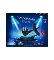 Power Yonca Kablo , 1,5 Mt Uzunlukta Kablo Adaptör Kablosu